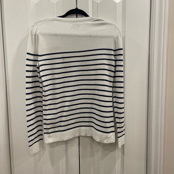 J. Crew Striped Sweater with Heart Accents - Picture 2 of 4